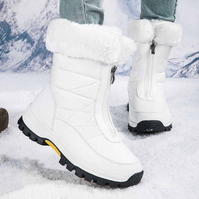 Stivali da neve invernali da donna, impermeabili, in pelle scamosciata, caldi e morbidi, in gomma antiscivolo, scarpe da sci e trekking, eleganti, essenziali, scarpe casual invernali_voghion.com