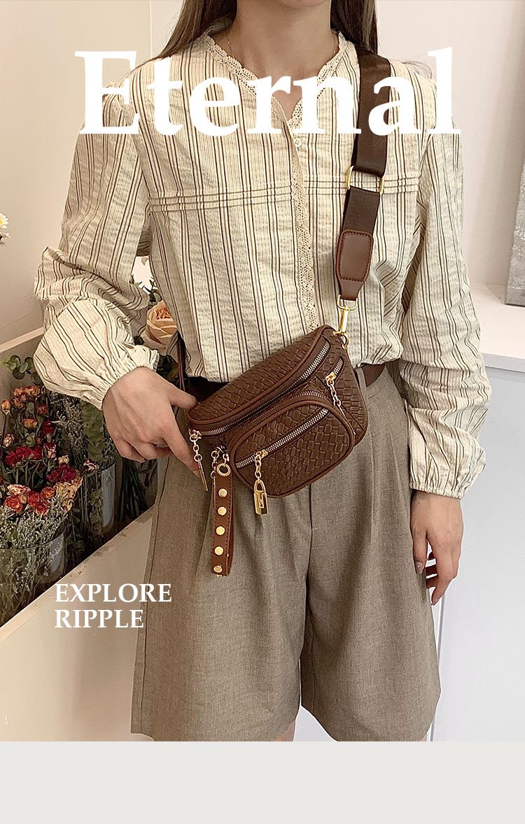 Neue modische und vielseitige gewebte Umhängetasche für Damen, Brusttasche, heißer Verkauf, Freizeittasche_voghion.com