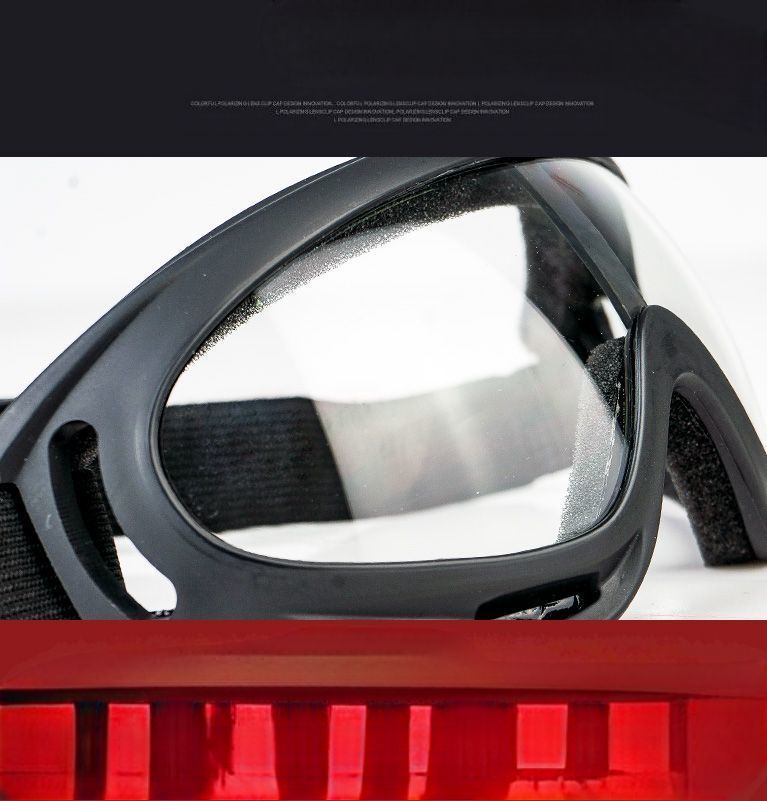 Lunettes de cyclisme coupe-vent, anti-sable, transparentes, anti-poussière, unisexes, pour le ski et le tout-terrain_voghion.com