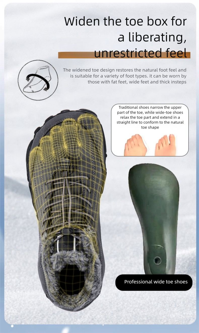 Cross-Border Factory Direct Sale Winter Fleece-Lined Warm Cold-Resistant For Men And Women Mid-Cut Snow Boots Couple_voghion.com