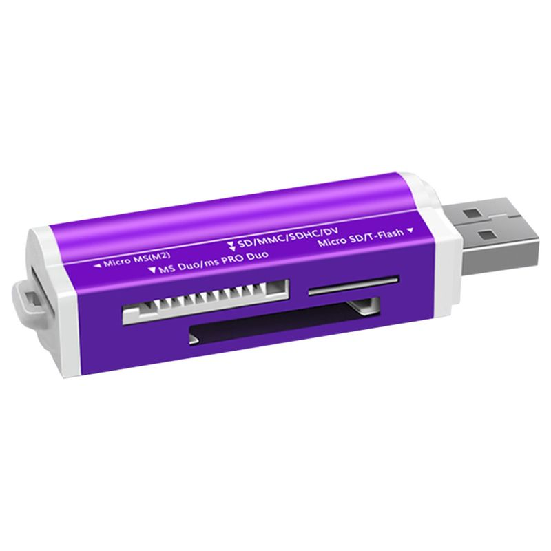 4 in 1 kannettava kannettava USB TF/MS/M2-kortinlukijasovitin tietokoneelle_voghion.com