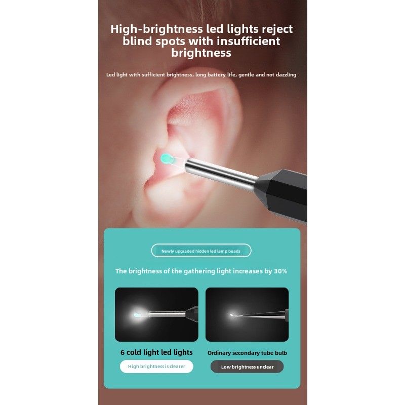 NE7 visual ear scoop ear scoop wireless wifi endoscope high definition ear picking_voghion.com