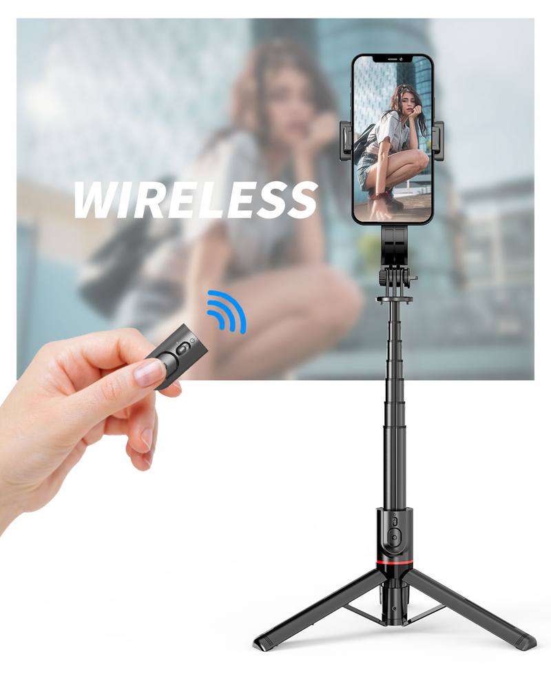 Erweiterbares Selfie-Stick-Stativ, Handy-Stativ mit kabellosem Fernbedienungsauslöser, kompatibel mit allen_voghion.com