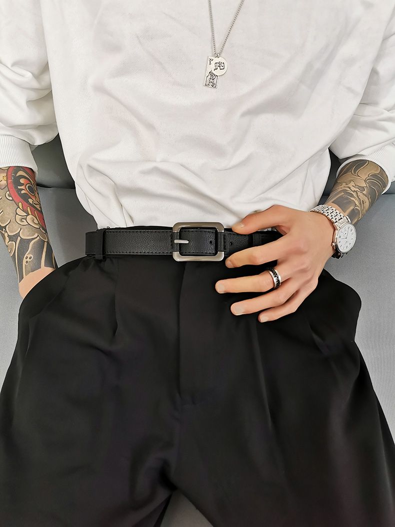 DINISITON Nw Mal Lathr Blt Suitabl para Jans Fashion Mns Luxry Cintura Businss Cintura Strap Blts Plus_voghion.com