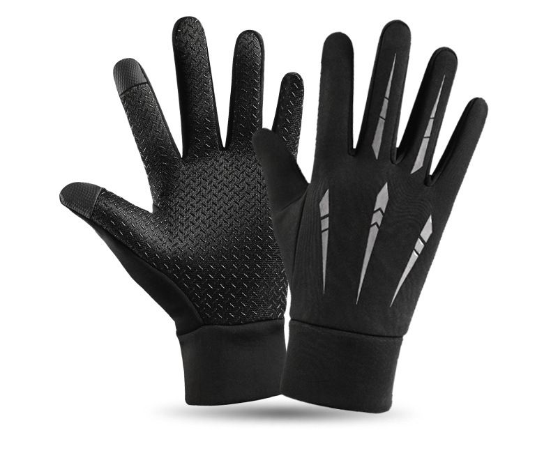 Windproof Waterproof Fleece-Lined Warm Motorcycle Winter Cold-Proof Riding Gear Full-Finger Touchscreen Gloves For_voghion.com