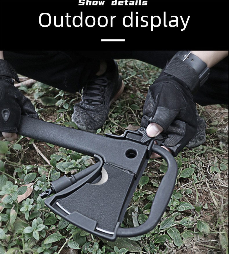 Outdoor Multi-Functional Firefighting Waist Splitting Tactical Camping Survival Mountain Climbing Logging Wood Saw Axe_voghion.com