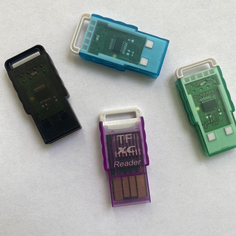 TF To USB Mini Sound Box Ultra-Thin High-Speed MicroSD Card Reader Support 512G Simple Package With Light_voghion.com