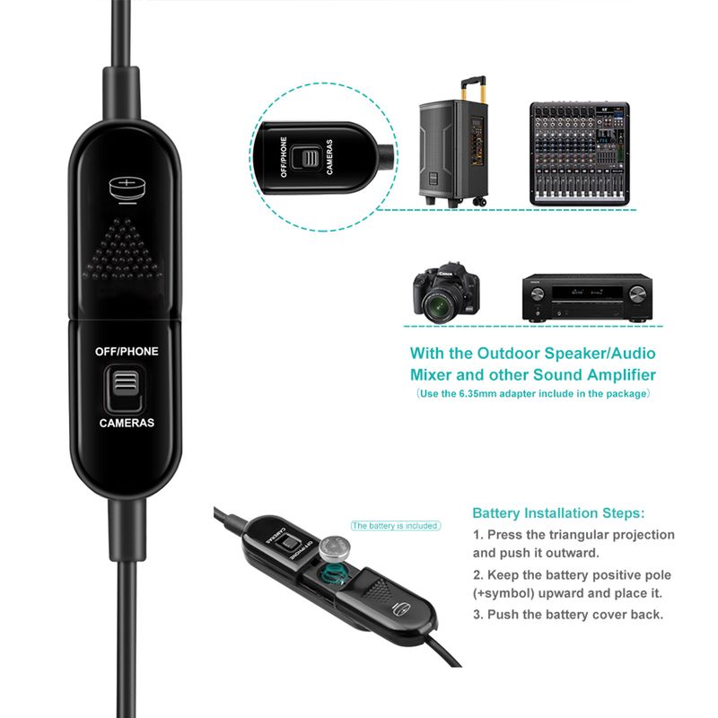 KIMAFUN Mini Microfone Vio com Fio Instrumento Musical Microfones Condensadores Omnidirecional Piup para Shure AKG Sem Fio_voghion.com