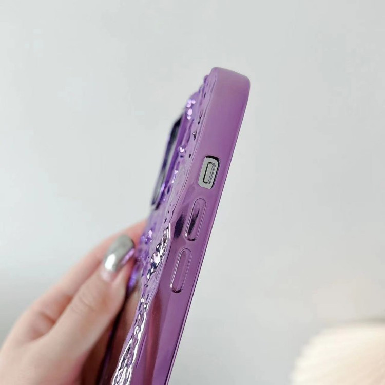 Mobile phone case for iPhone15 mobile phone case embossed rock pattern Internet celebrity mirror 14Promax Apple 13 protective cover new style_voghion.com