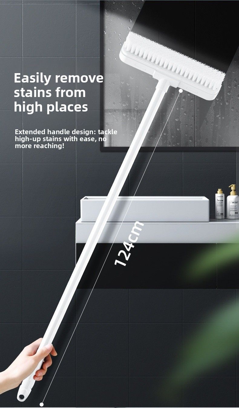 Spazzola per pavimenti a setole dure per la pulizia di plastica per bagno e WC, uso quotidiano_voghion.com