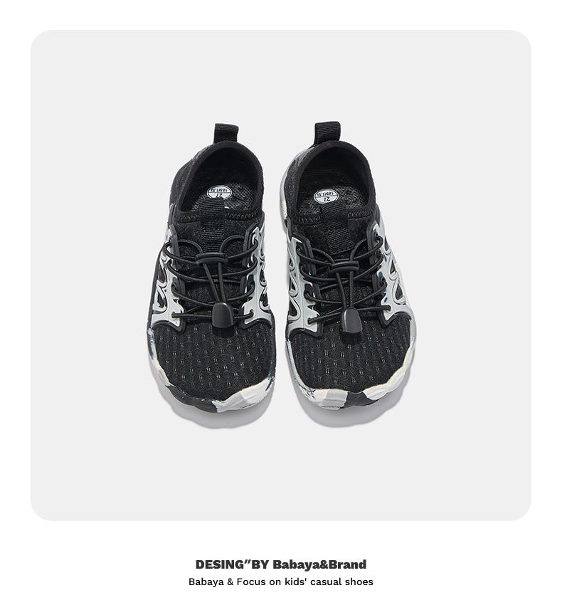 XD-YS50821 Girls' Sports Sandals, Summer New Children's Casual Breathable Running Shoes, Boys' Thin Single Mesh Shoes_voghion.com