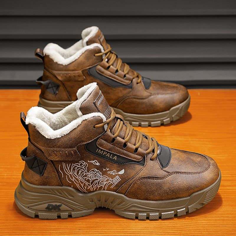 Veet visoko izrezana delovna oblačila Martin, športni čevlji, vsestranski bombažni čevlji za prosti čas_voghion.com