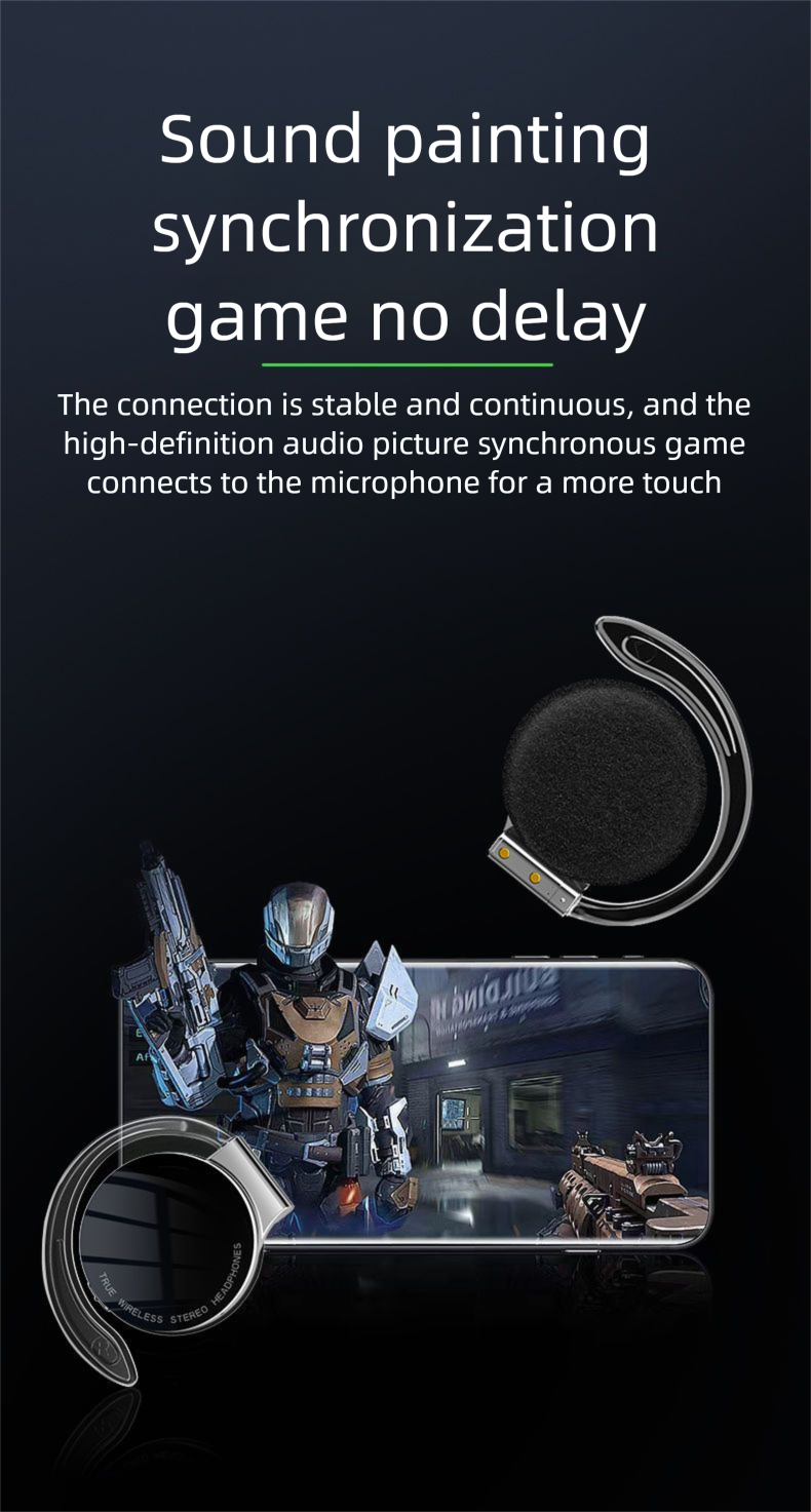 Long-Wear Comfortable Computer Bluetooth Headset True Wireless Ear Hook Painless Bone Conduction Ultra-Long Battery Life_voghion.com