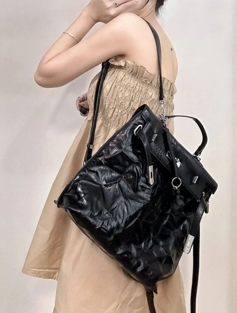 Neue Damentasche Grab Pattern Rucksack China-Chic Style Rucksack Damen Fortgeschrittene Schultasche PU Leder Damenmode_voghion.com