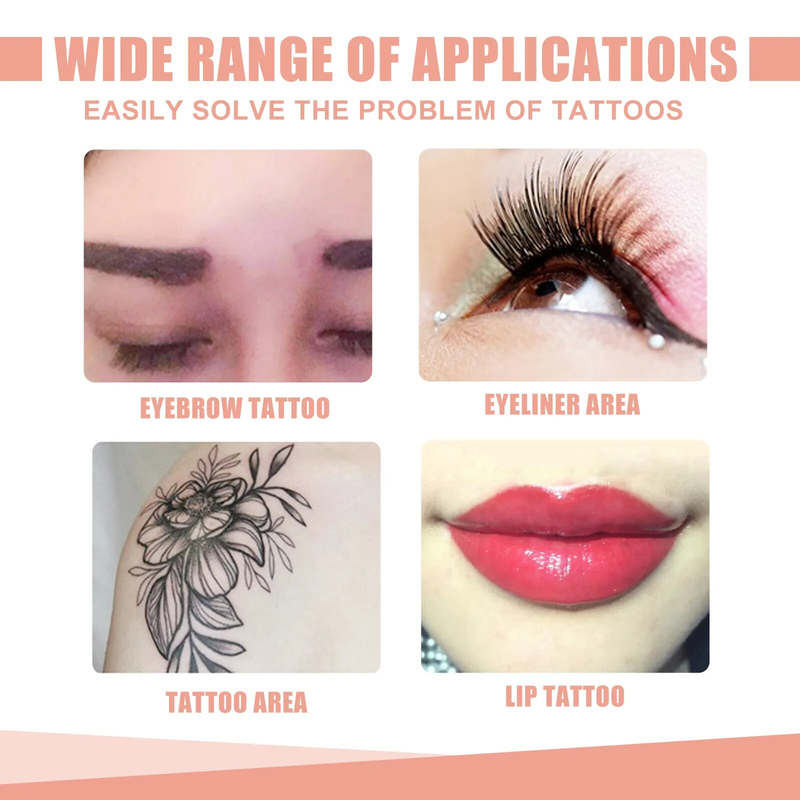 Crème d'effacement des pigments de la peau, tube indolore, crème d'effacement des tatouages, Portable, nettoyage des tatouages, Gel pour la peau indolore, 13g pour femmes_voghion.com
