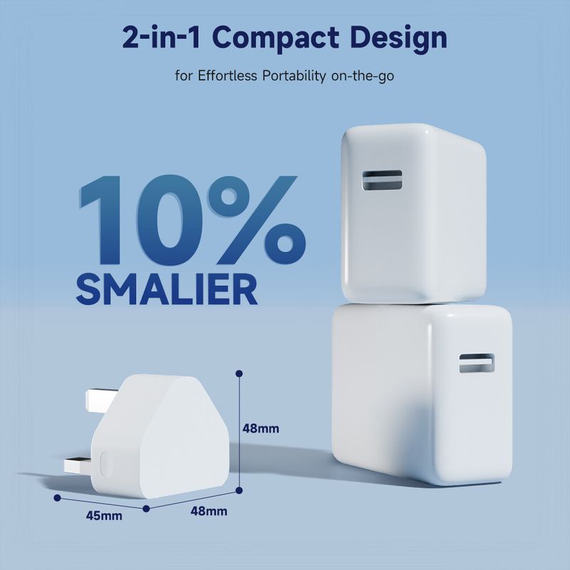 10W UK Standard Charger 5V2A USB-A Multiport Adapter Main Wall Charger For Phone_voghion.com
