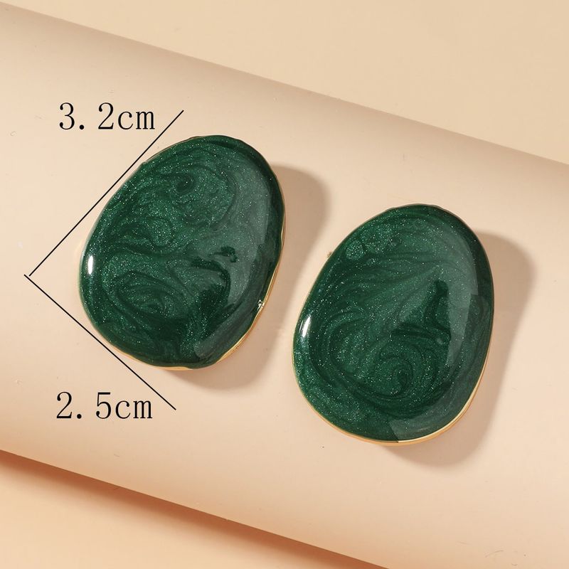 Quicksand Color Square Earrings – High-Grade Glaze Irregular Design, Cold Style Jewelry_voghion.com