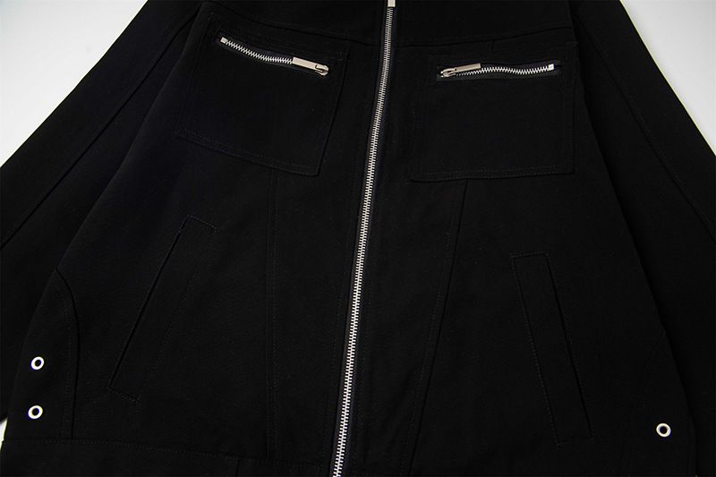 Washed Canvas Harrington Men's Trendy Brand Autumn American Style Short Stand Collar Loose Cool Workwear Jacket_voghion.com