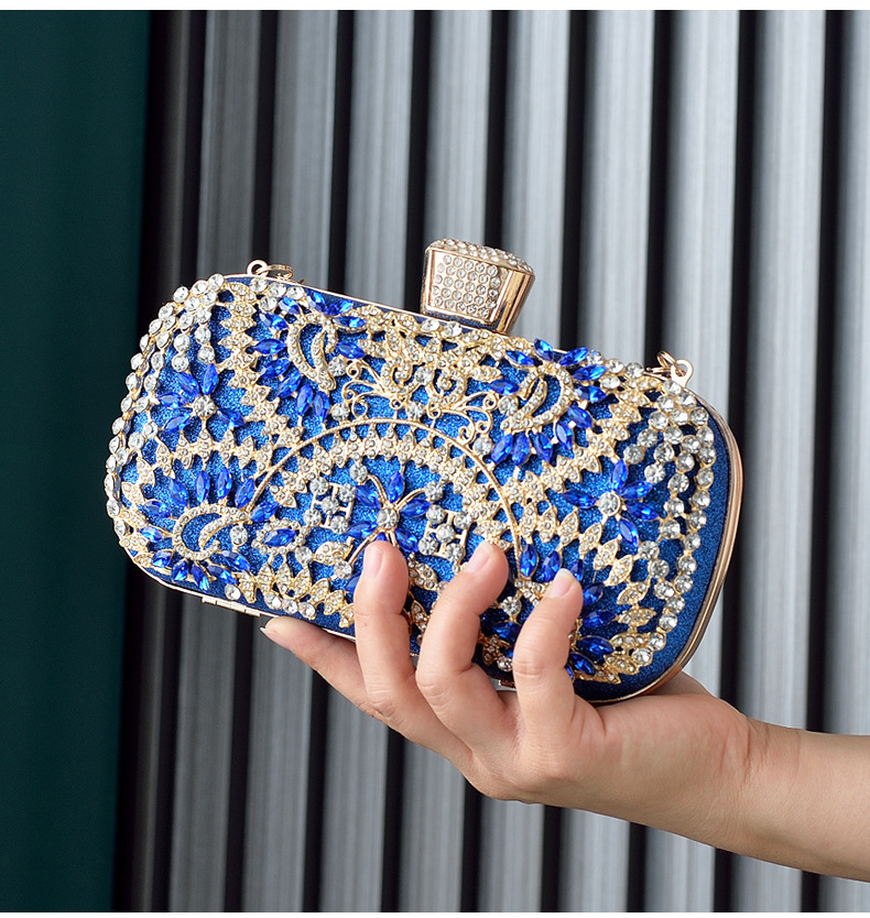 New European and American dinner niche design, high-end messenger evening bags, dia hand-held shoulder women's bags_voghion.com