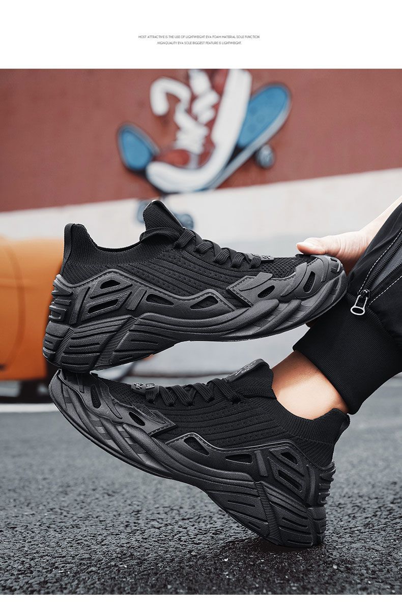 Scarpe estive leggere e traspiranti in rete intrecciata, scarpe sportive e casual antiscivolo e resistenti_voghion.com