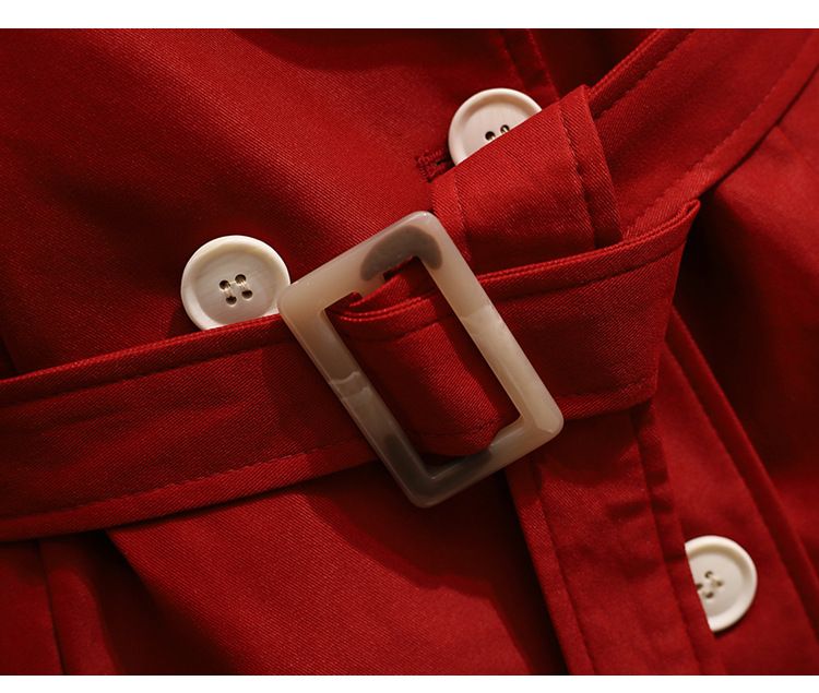 Trench da donna con cintura - Cappotto lungo oversize dalla vestibilità slim, elegante e giovanile, taglie forti, da ufficio e casual_voghion.com