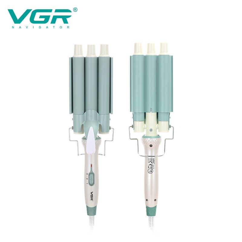VGR595 Egg Roll Stick Lockenwickler Drei Röhren Wasserwelle Kleiner Großer Lockenstab Neues Modell_voghion.com