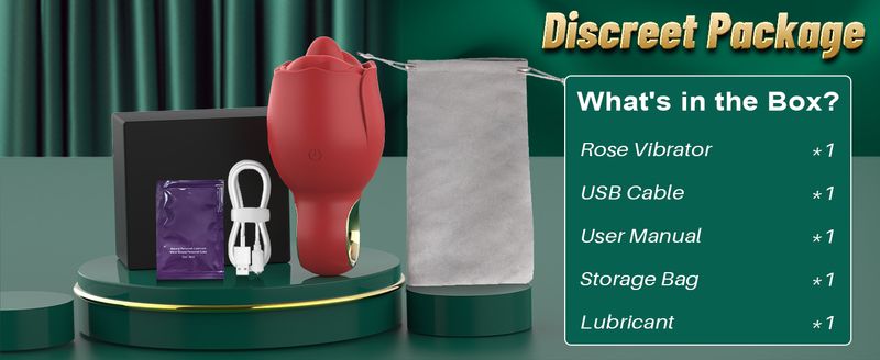 Vibratore per adulti, giocattoli sessuali per donna - Giocattolo sessuale a forma di rosa con lingua leccabile ruotata di 360°, giocattoli sessuali femminili con manico, giocattoli per adulti per donne con 8 leccate_voghion.com