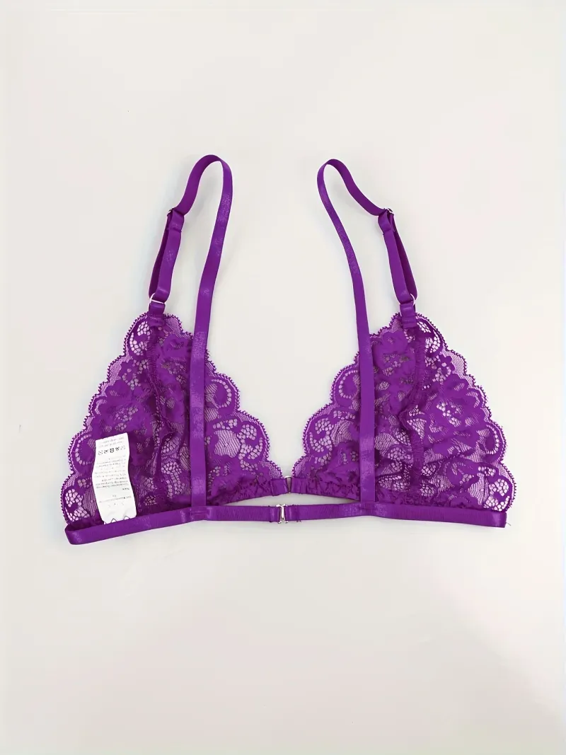 Vroči čipkasti komplet s cvetličnimi motivi, izrezane hlačke z nedrčkom s pokrovačo in podvezicami, žensko seksi perilo in spodnje perilo_voghion.com