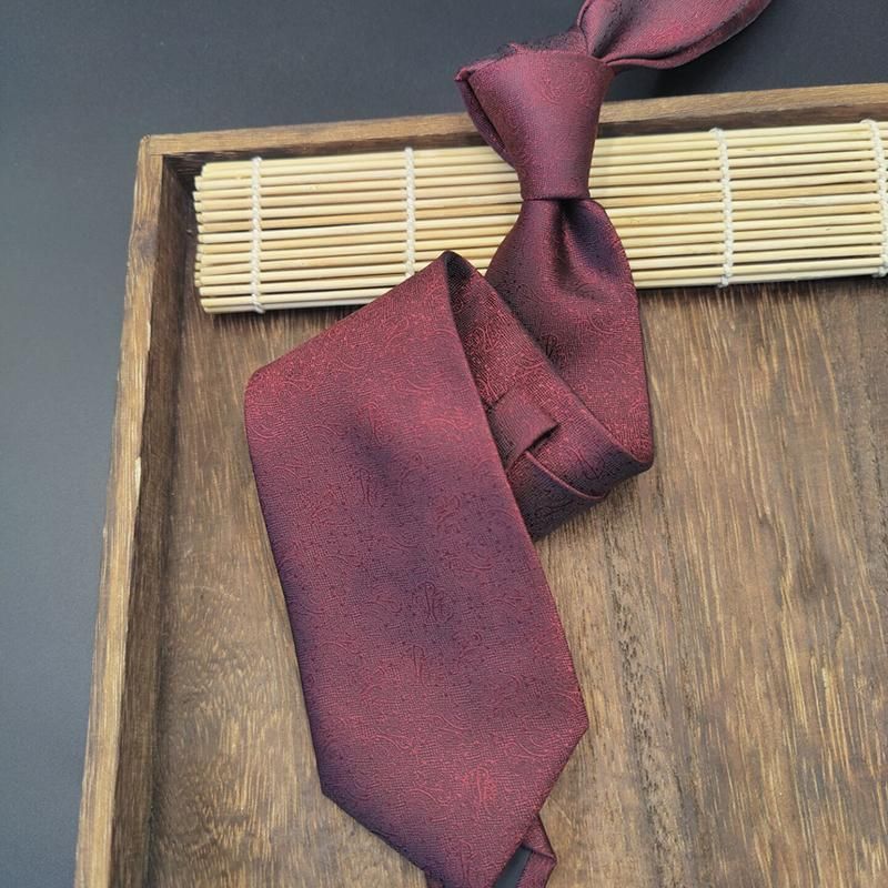 Cravatta da uomo, da 8 cm, in tessuto jacquard retrò, stile formale, casual, da ufficio, da impiegato statale, da matrimonio_voghion.com