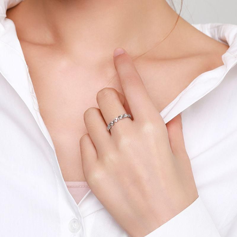 Tancise Anello in argento con zirconi classici Gioielli da donna Promessa di nozze Regalo per feste_voghion.com