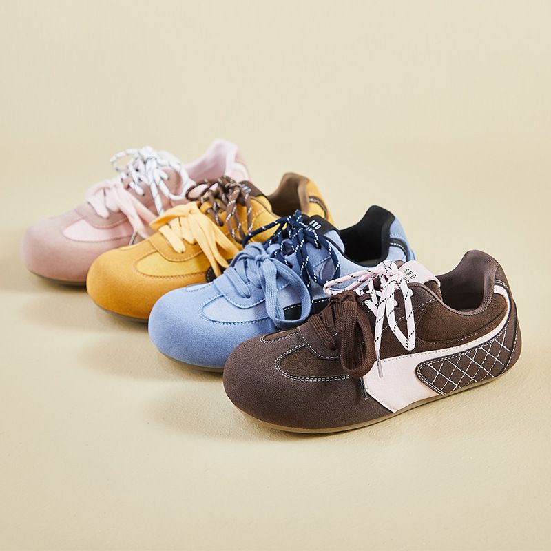 Retro German Training Little White Shoes Female Students Platform Heightening Shoes Casual Shoes Street Shooting Shoes_voghion.com