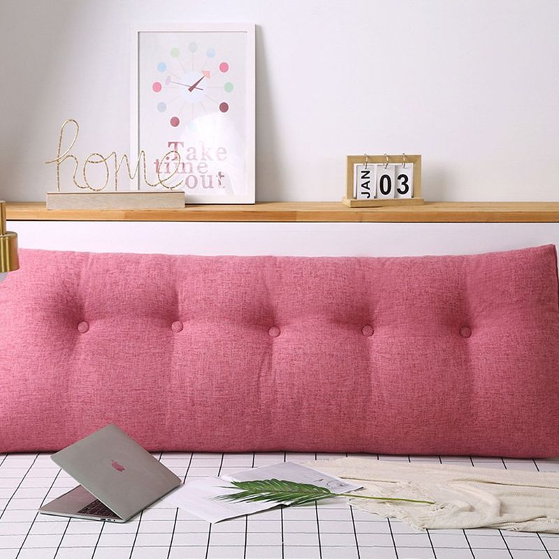 SOGA 120cm Pink Triangular Wedge Bed Pillow Headboard_voghion.com