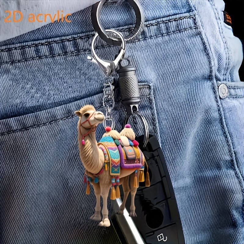 Small Deng Small Deng Cross-Border Acrylic Creative Camel Hanging Accessories Interior Decoration Car Pendant_voghion.com