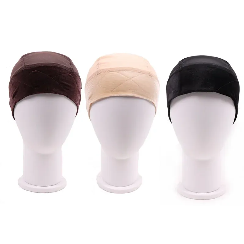 Breathable Wig Grip Cap Velvet Wig Caps Hair Protective_voghion.com
