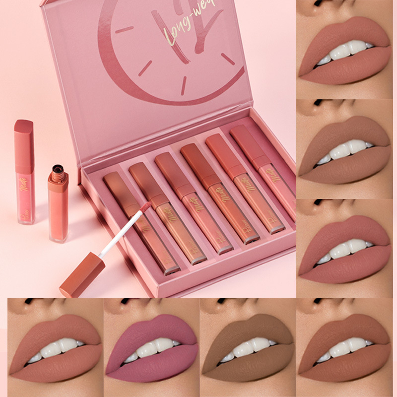 Pudaier 12 Color Matte Glaze Non Staying Cup Mist Face Mud Lip Honey Makeup Set Lipstick_voghion.com