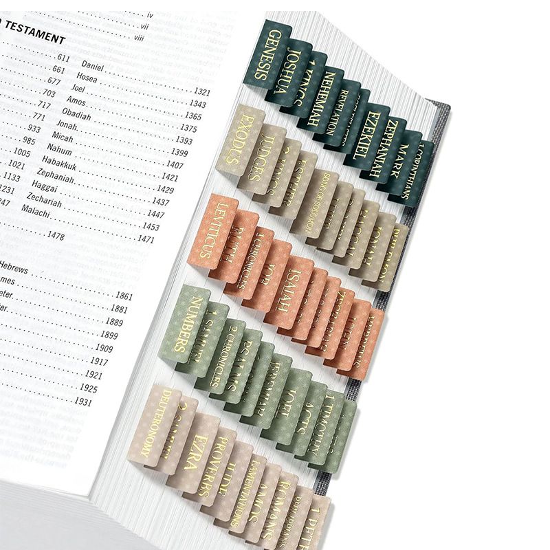 Window-Shaped Alphabet Index Stickers - Waterproof & Durable Book Labels For Organizing - Assorted Colors & Designs_voghion.com