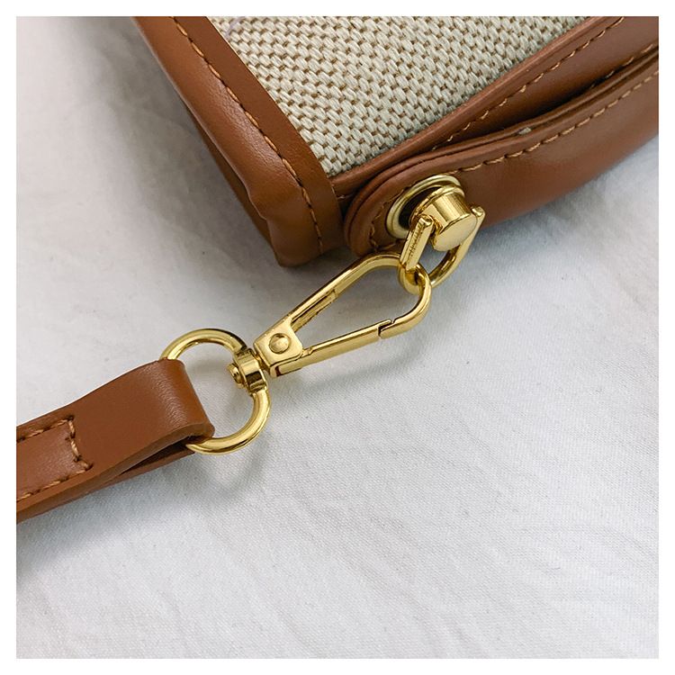 2024 nieuwe tas dames trendy en modieuze draagbare emmertas met klein ontwerp contrasterende kleur splitsen enkele schouder crossbody tas_voghion.com
