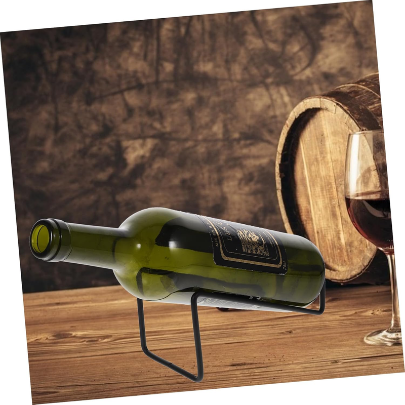 6.8 Inch Simple Vertical Wine Rack Decorative Wine Storage Rack Iron Material Restaurant Home_voghion.com
