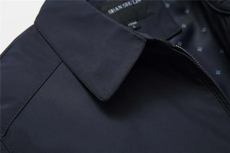 Männer Jacken Frühling Herbst 2022 Mittleren Alters Business Casual Dünne Mantel Männer Stehen Kragen Winddicht Zipper Vater Varsity_voghion.com