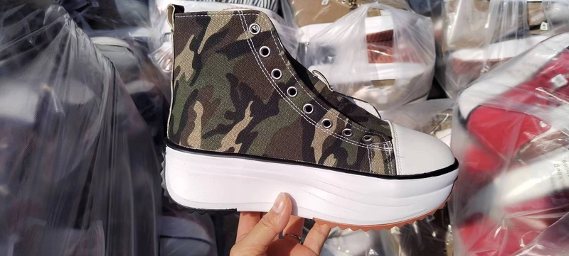 Single shoes 2023 new high-top thick-soled canvas shoes women's foreign trade large size viscose shoes casual flat-heeled canvas shoes in stock_voghion.com