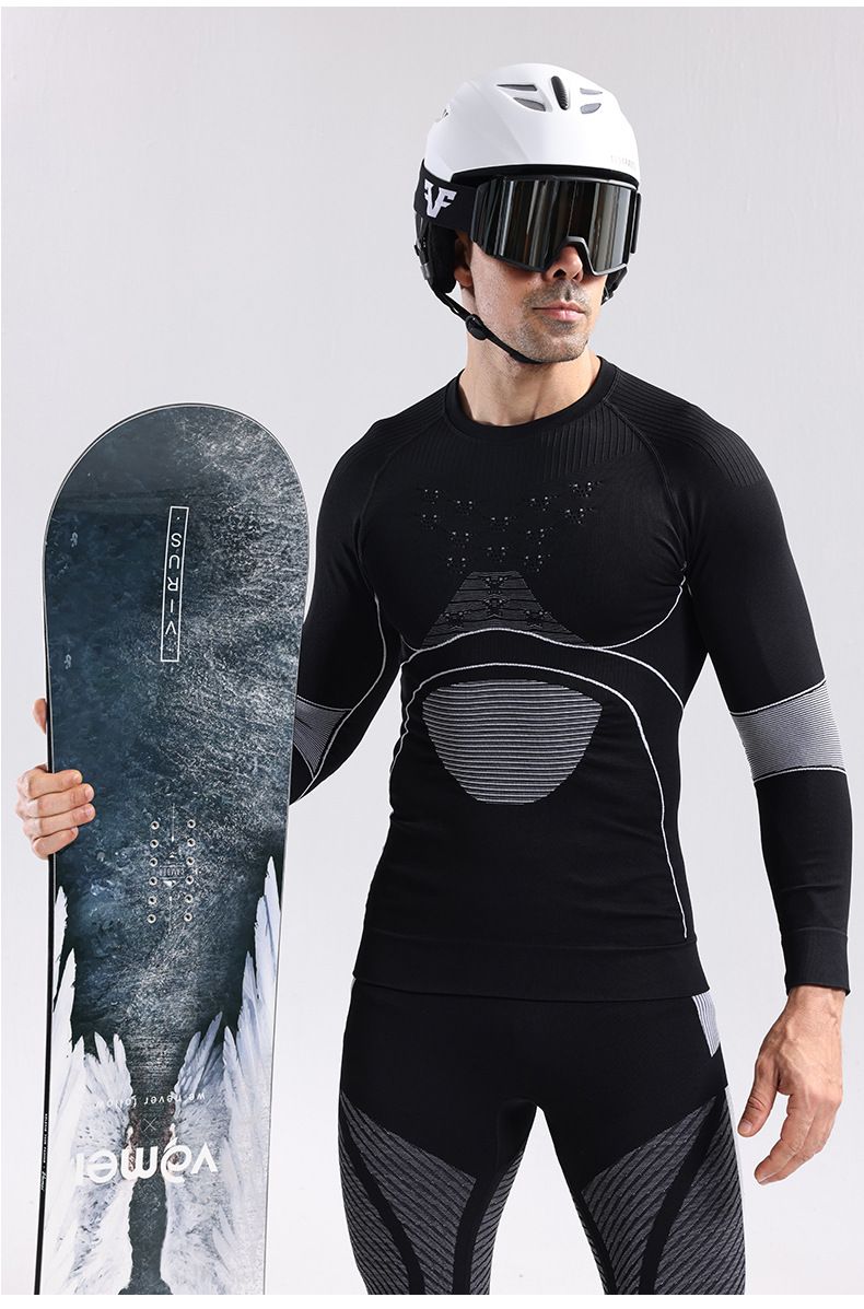 X-BIO New 4.0 Energy Gathering Enhanced Sports Ski Quick-Dry Top Men's Thermal Close-Fitting Sweat-Wicking Compression_voghion.com