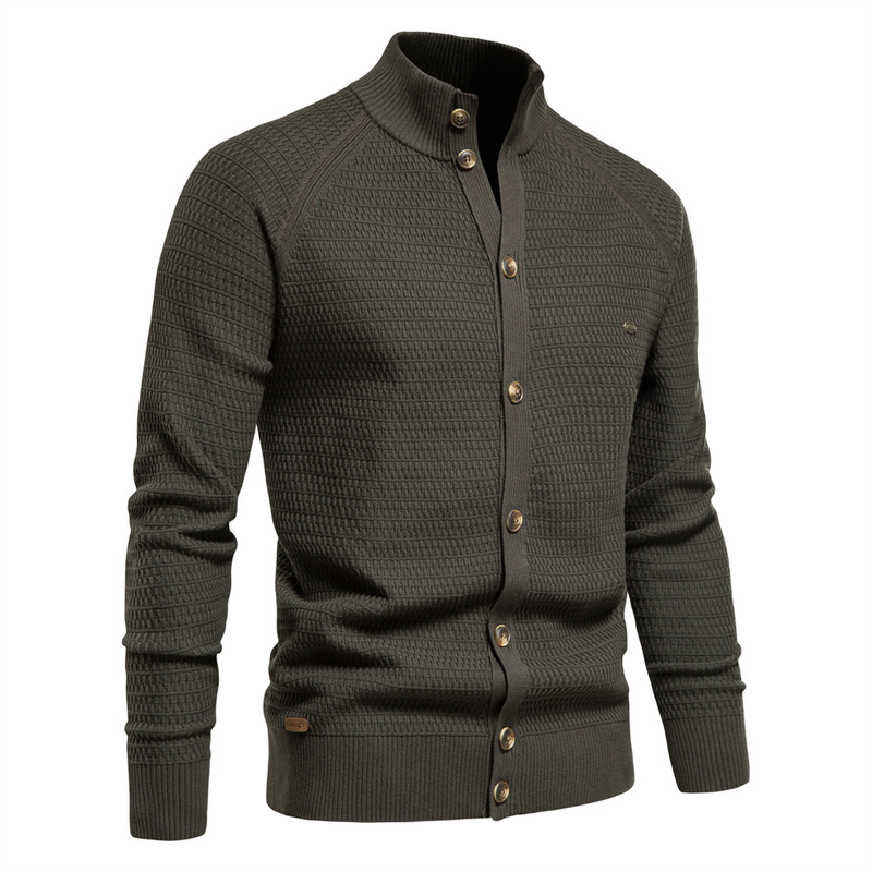 Herrenbekleidung Herren Strickjacke Hochwertiger Business-Pullover Strick für Männer_voghion.com