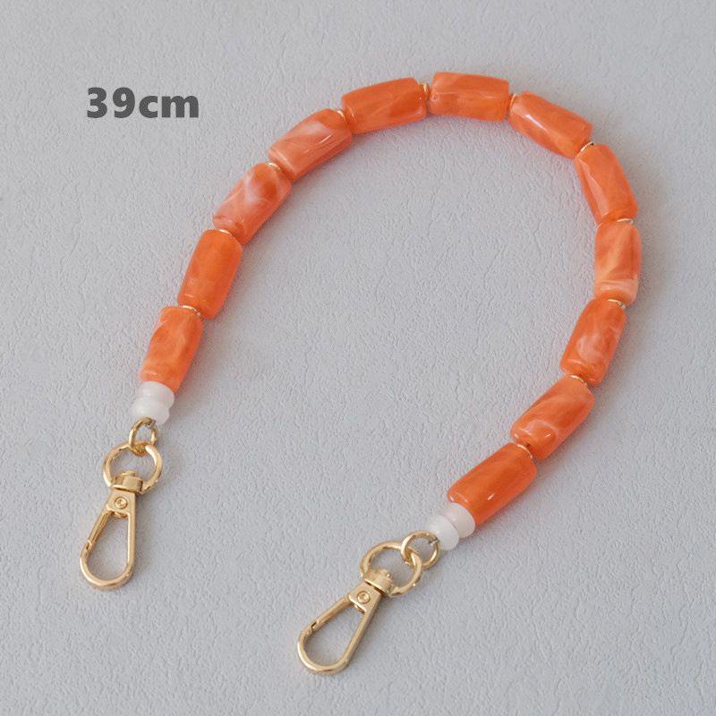 Accessori versatili in acrilico alla moda con perline multicolori, tracolla in resina, corda appesa, catena per telefono_voghion.com