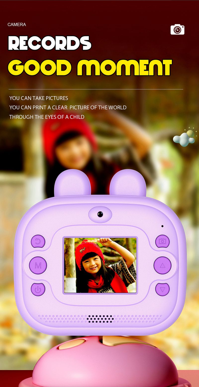 【Hohe Qualität】 Neue Polaroid Q9 Sofortbildkamera für Kinder, digitale HD-Kamera, süßes Mini-Kinderkamera-Geschenk_voghion.com