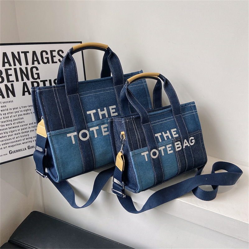 European and American single shoulder canvas bag women's new trendy fashion tote bag all-match casual Messenger portable large-capacity bag_voghion.com
