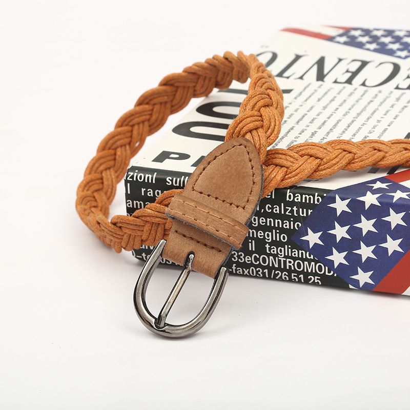 Nouvelle ceinture décorative tressée fine et décontractée pour jupe pour femme_voghion.com