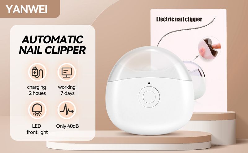 Nagelknipser mit LED-Licht – 2 Geschwindigkeiten mit Abfallaufbewahrung_voghion.com