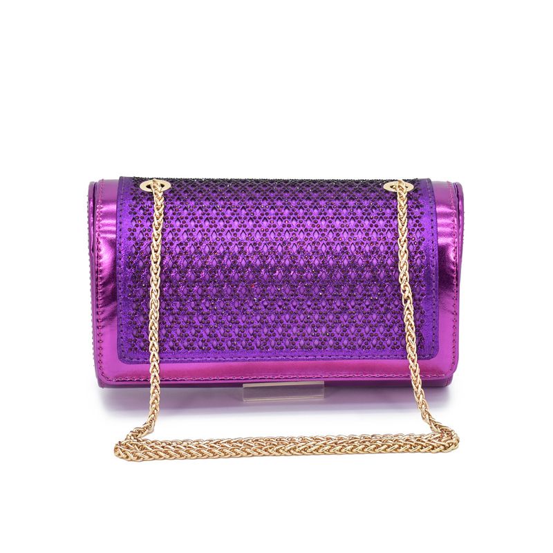 Sandali a punta con tacco a spillo e tacco a spillo, scarpe da sposa e borsa Hot Diamond Bridal di grandi dimensioni_voghion.com