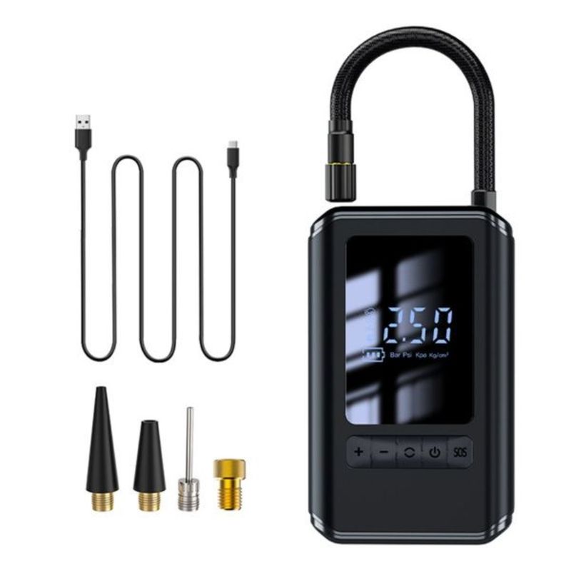 4 Digital Bank: Tire Used Be Car Tire Air Can Lighting Power Mini Inflator A LED A Display Air LED Compressor Use Compressor As_voghion.com