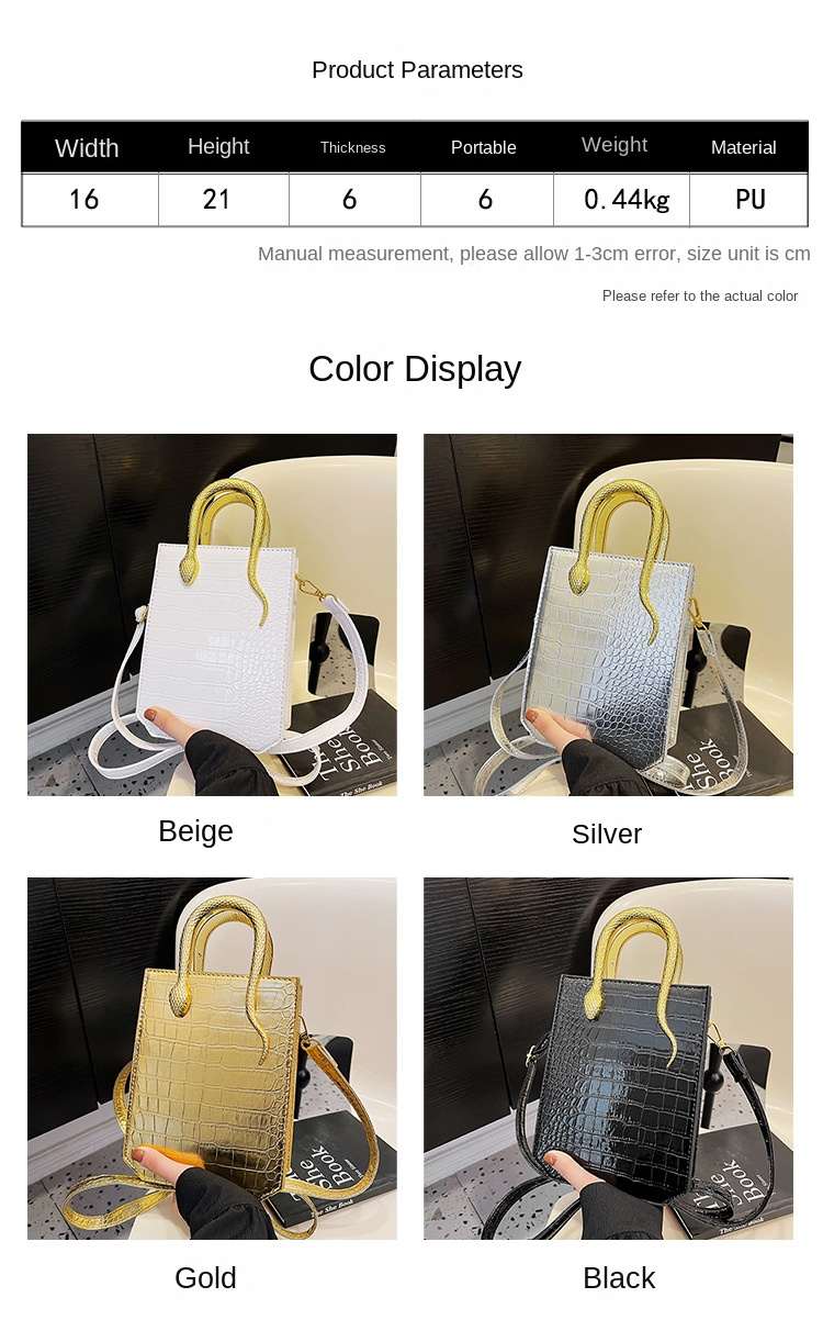 Autumn and winter new network red Korean version of stone personality ins bright face Tote hand bill shoulder crossbody bag_voghion.com